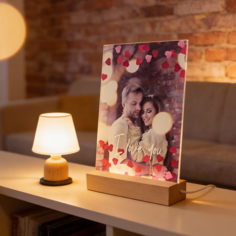 Lampka LED ze zdjęciem – Idealny prezent na Walentynki!
